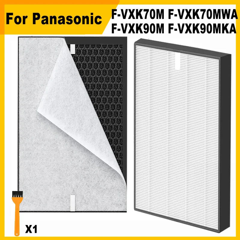 

Replacement HEPA Activated Carbon Filter For Panasonic Air Purifier F-VXK70M F-VXK70MWA F-VXK90M F-VXK90MKA