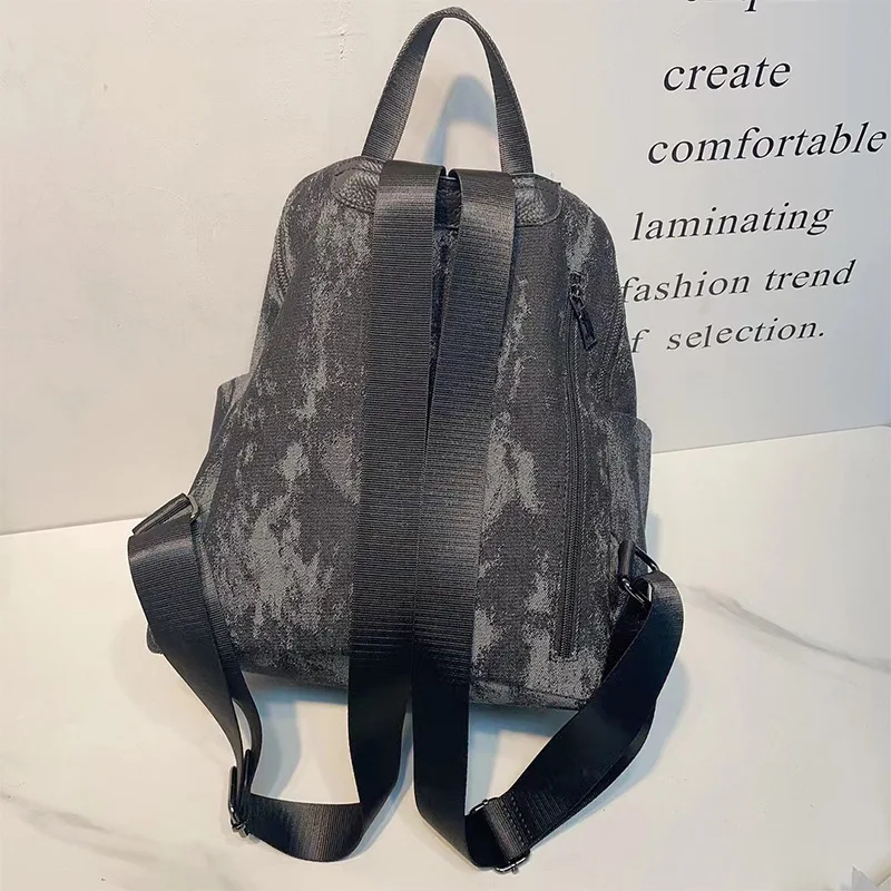 Damen Denim Rucksäcke große Kapazität lässig hochwertige Pendelt asche große Sonnenblume Anhänger neuer Rucksack für Damen Damen