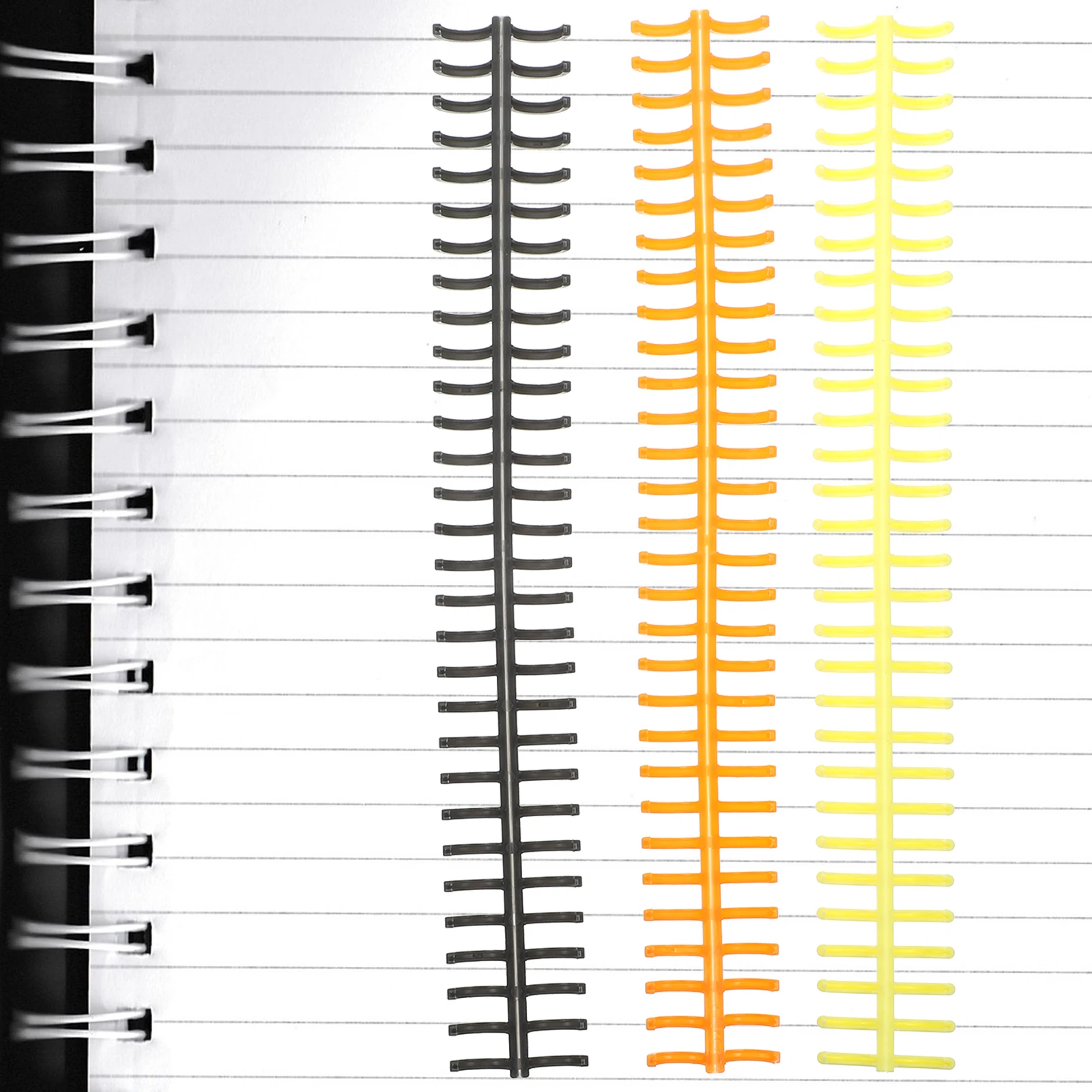 

11 Pcs Plastic Loose Leaf Coil Binding Spines Customize Book Retro Style Fresh Design Free Writing Flexible Binder for Journal