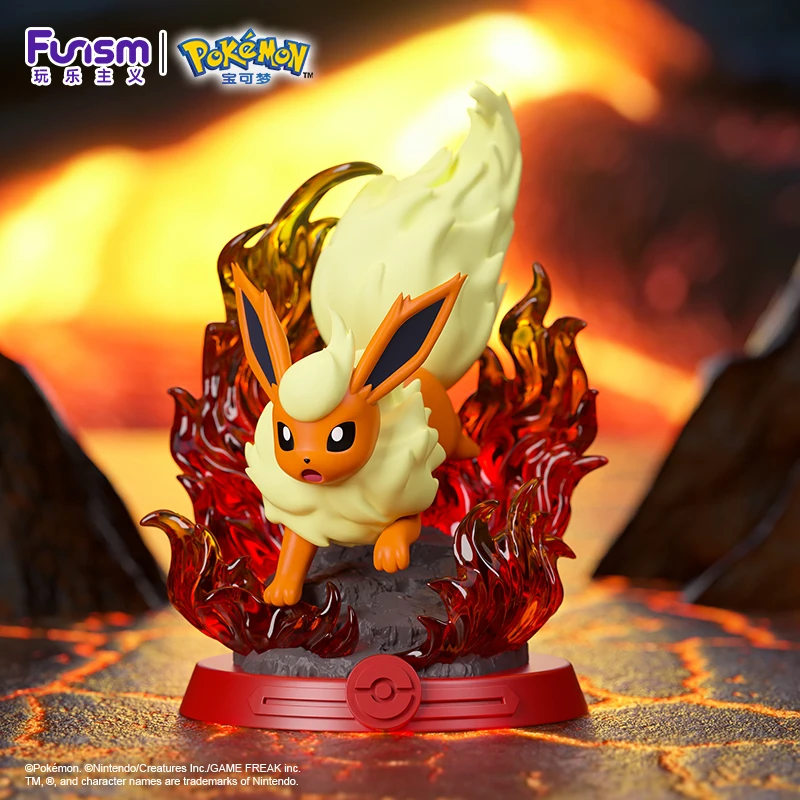 Genuine Pokemon Eevee Set Second Generation Adventure Family Suit Action Figure Toy Collection Model Statue Toy Kids Gift