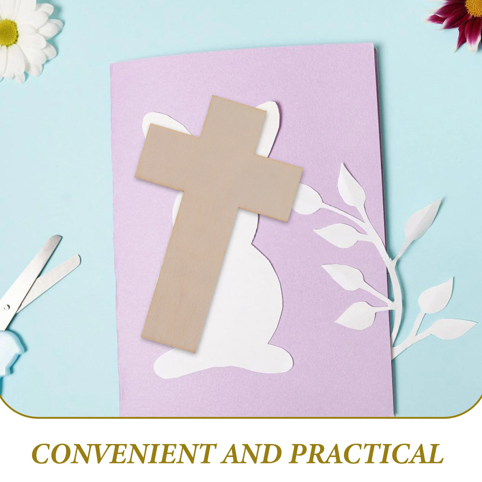 

30pcs Painting Tools Unfinished Cross Cutouts Blank Wood Slices Diy Craft For Lovers Gift Decor Handicraft Sewing