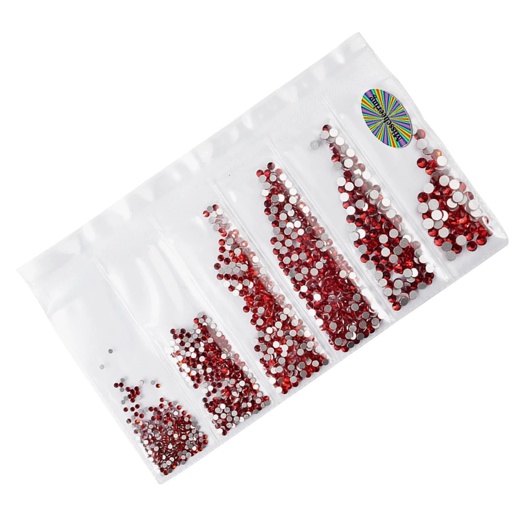

1364Pcs Nail Art Rhinestones Durable Lightweight Unique Designs DIY Manicure Accessories Nail Supplies Women Female Red