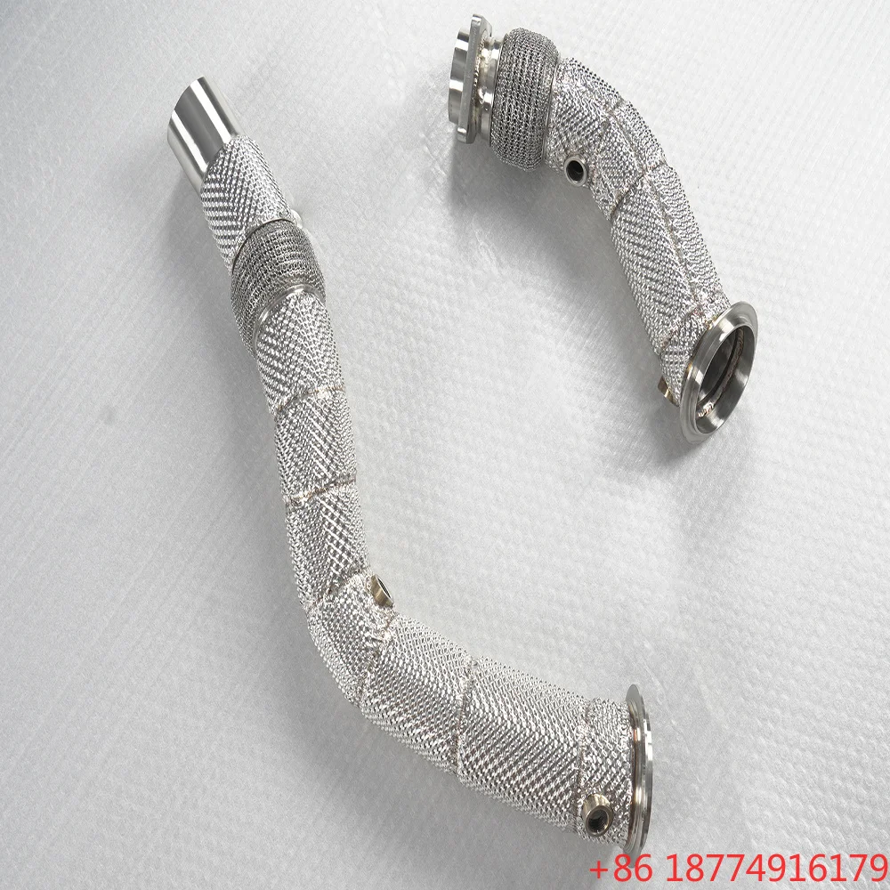 

High Quality Factory OEM Downpipe for M2C/M2 Competition F87 S55 3.0T Heat Shield Straight Down Pipe Exhaust System Catless