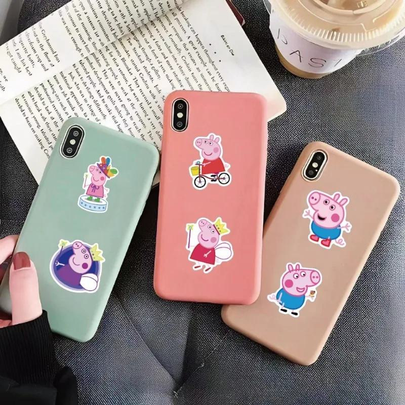 Cute Peppa Pig Cartoon Stickers Decals Kids DIY Scrapbook Laptop Water Bottle Phone Case Suitcase Graffiti Sticker Birthday Gift view 5