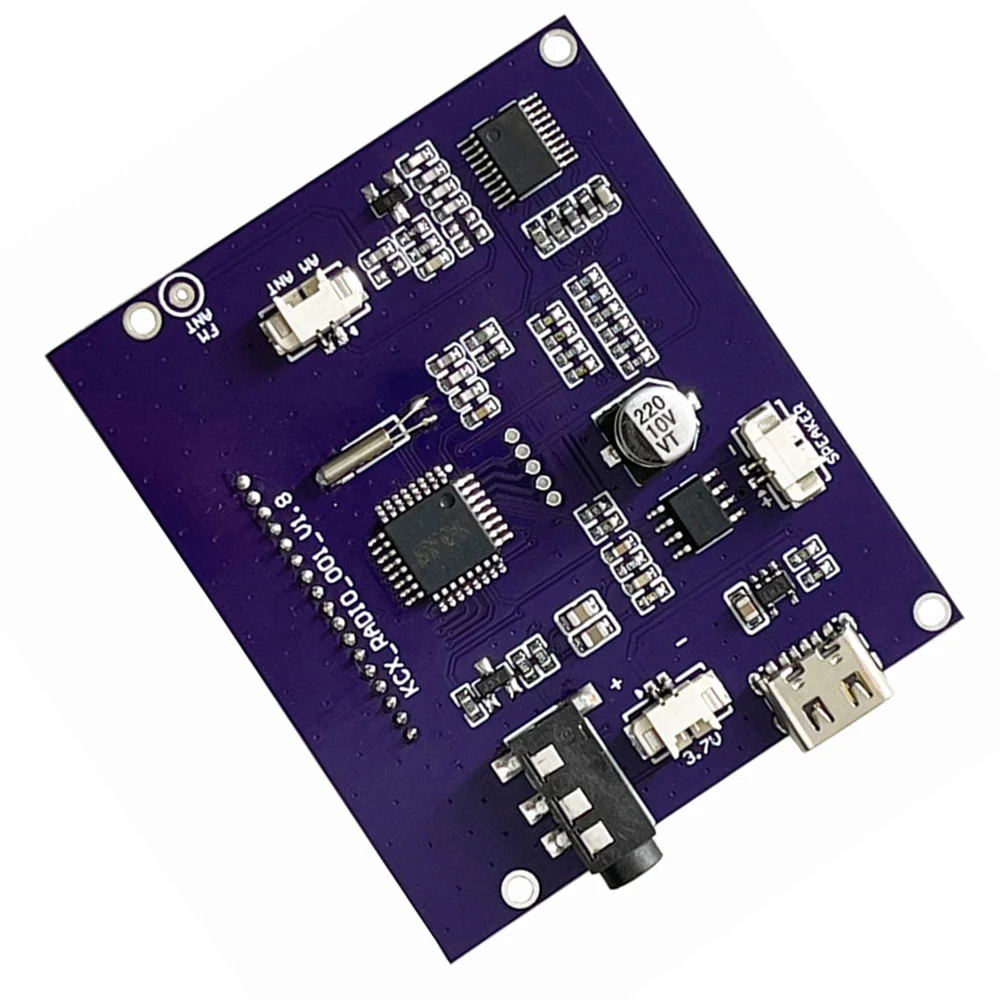 DIY Wireless FM Radio Receiver Modul 87,0 MHz-108,0 MHz Frequenz modulation Digital Radio Sender Board mit LCD-Display