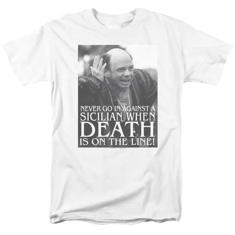 La princesa novia siciliana camiseta para hombre con licencia de la película de los años 80 Vizzini blanco