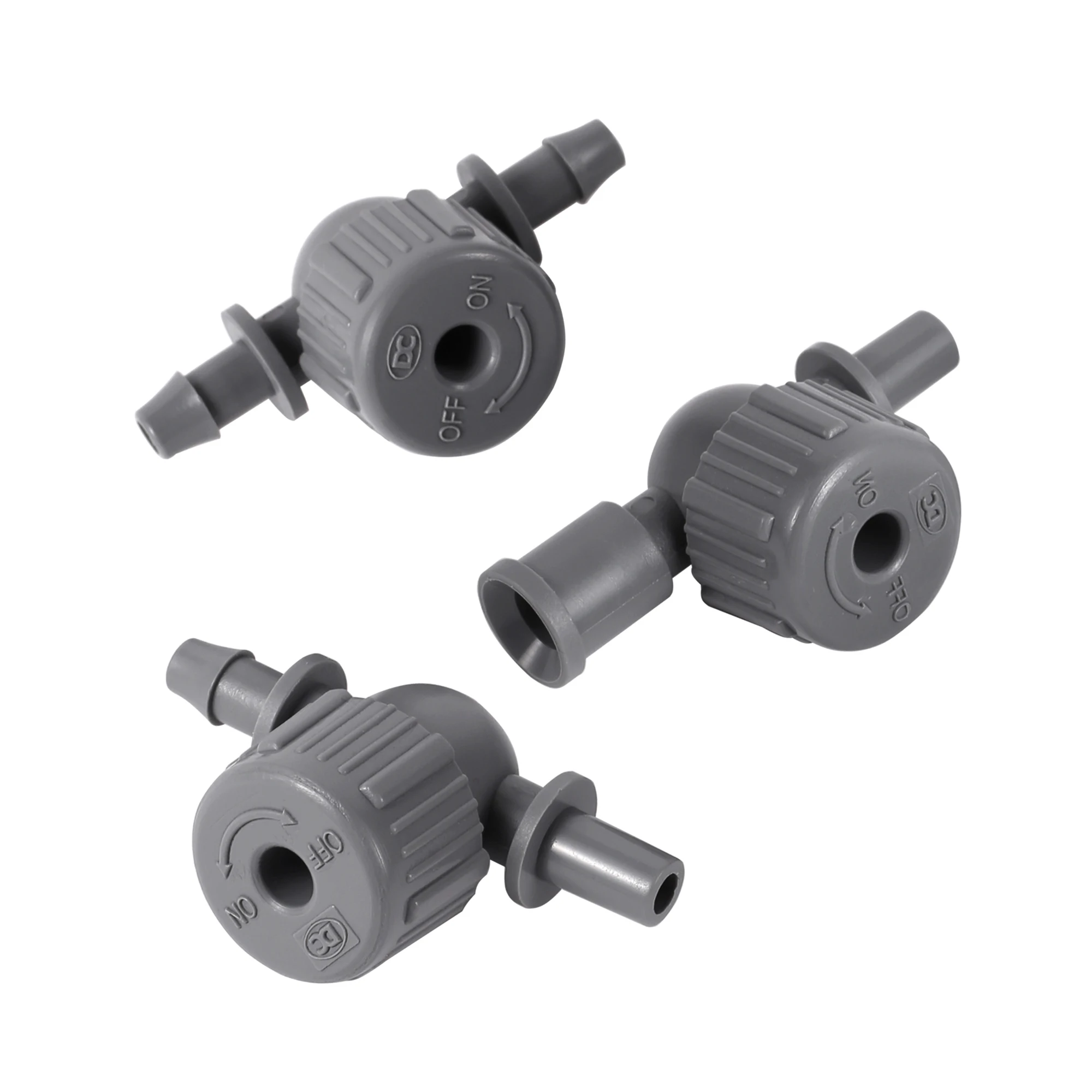 5pcs Adjustable Valve Inline Barbed Ball Valve Drip Irrigation Universal 1/4 Inch Pipe Shutoff 6mm Water Control Switch