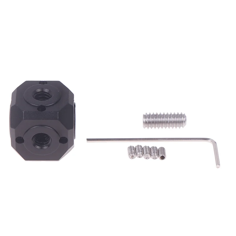 Adattatore universale per foro per vite per treppiede Supporto cubico magico per braccio magico Flash Vlog Video Luce di riempimento Testa di montaggio per estensione microfono