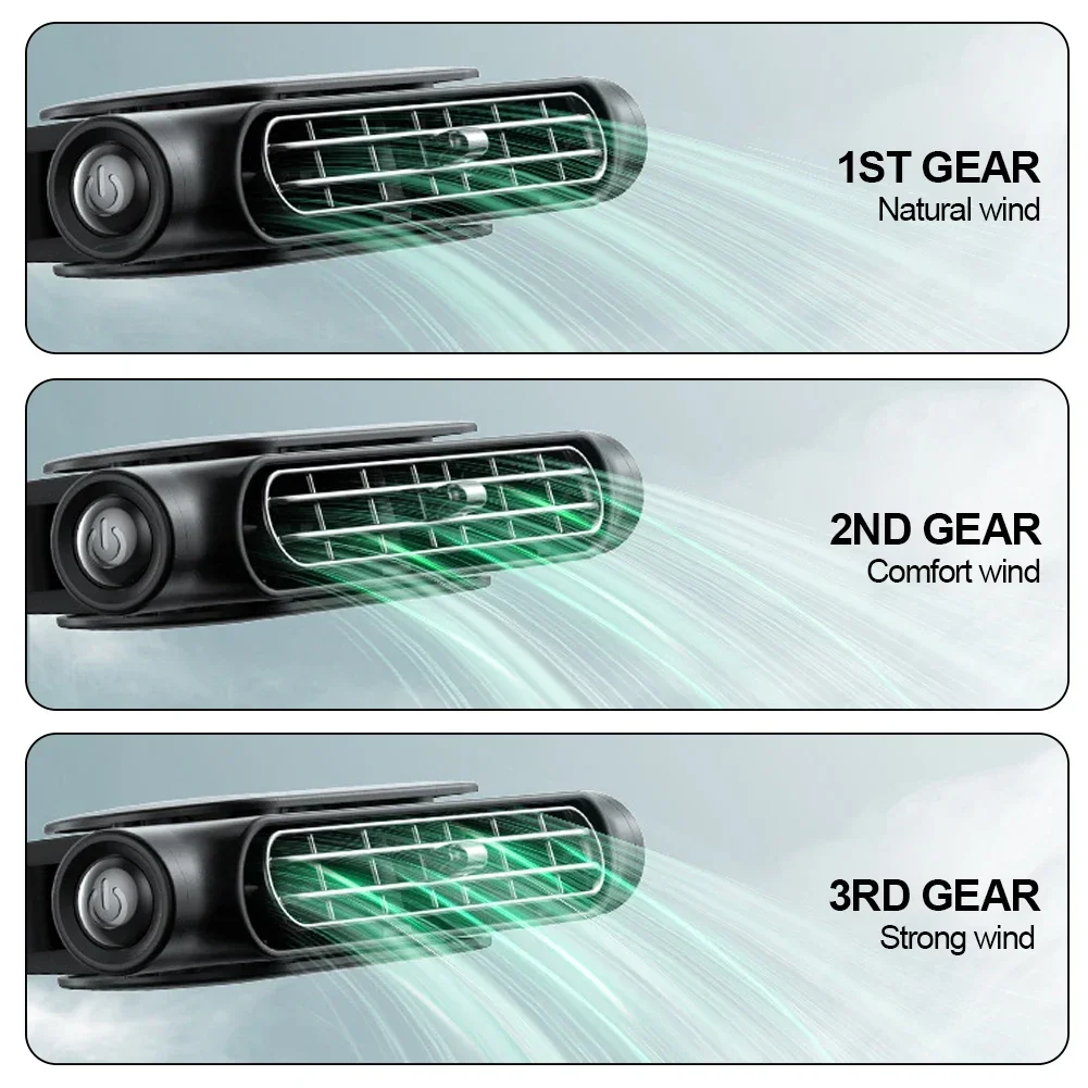 Seat Car Fan Turbo High Wind USB Plug For Electric Car Rear Backrest Car Fan USB Power Supply Adjustable With Car Interior Fan