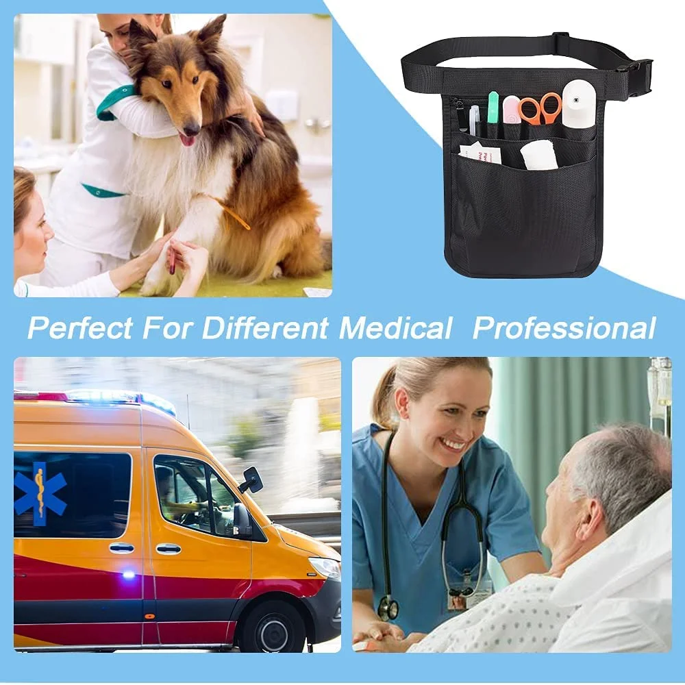 Nurse Tool Waist Bag Server Waist Pouch Medical Staff Universal Multi Pocket Work Pocket Pack Medical Supplies Storage Nurse Bag view 6