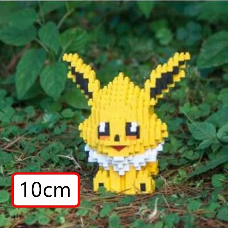 Micro-Particle Building Blocks Toys, Elf Pokémon Eevee Family Doll, Mmini Assembled Building Blocks, Parent-child Teaching Game