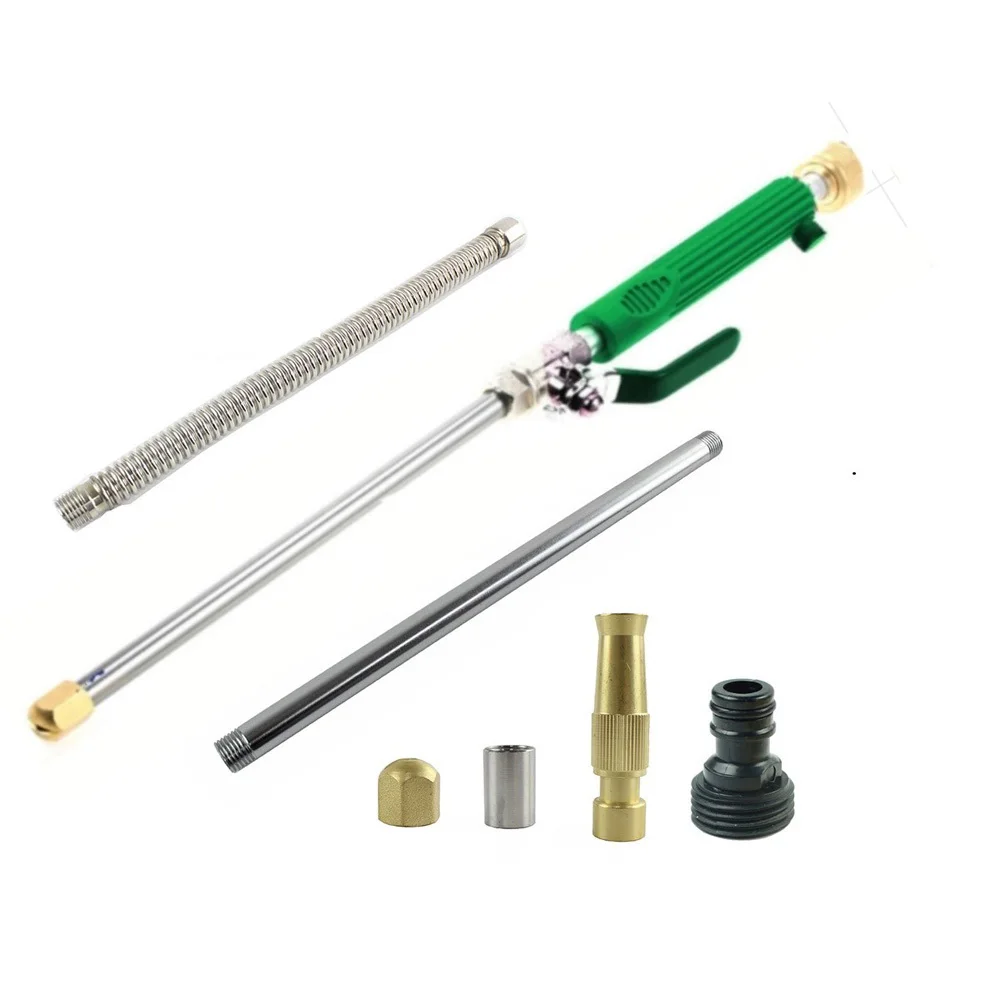 

High Pressure Power Washer Wand Garden Water Hose Nozzle Detachable Adjustable Watering Sprayer Cleaning Tool For Patio