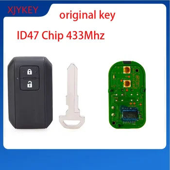 Suzuki Ertiga Jimny SX4 Vitara Swift Splash Wagon R için Akıllı Anahtar 37172M55R40 ID47 Çip OEM 433MHz 2 Düğmeli 10 best sales Suzuki Wagon R anahtarı - №5