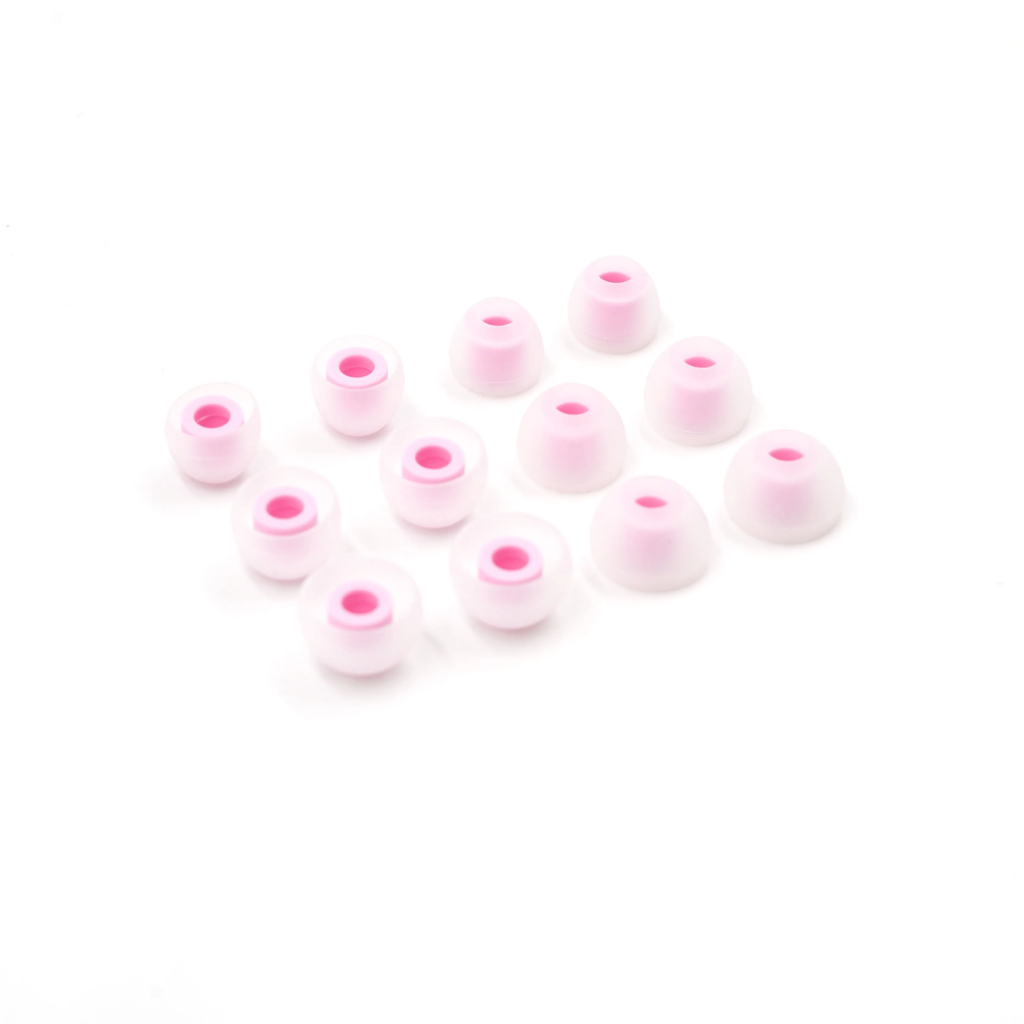 BQEYZ Pink Earcap Removable Earbuds In Ear Tips 3 or 6 Pairs of Replacement Silicone Eartips Compatible with BQEYZ Earphone