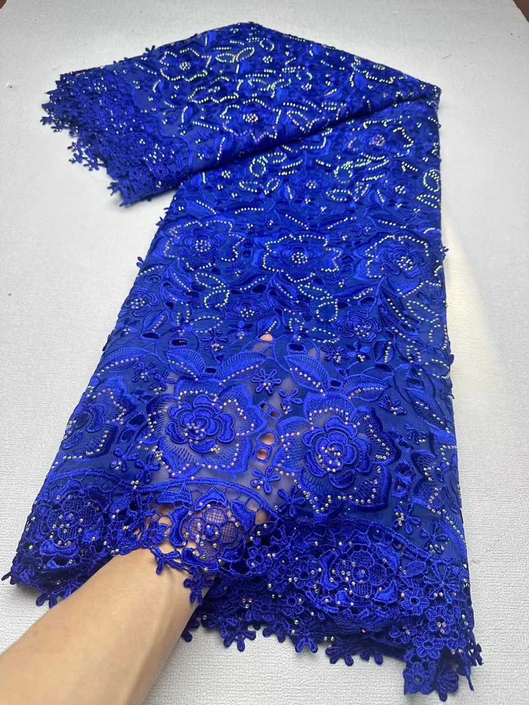 French Sequins Velvet Lace Fabric 2024 Hot Sale African Velvet Lace Fabric Nigerian Velvet Lace For Party Women Dresses