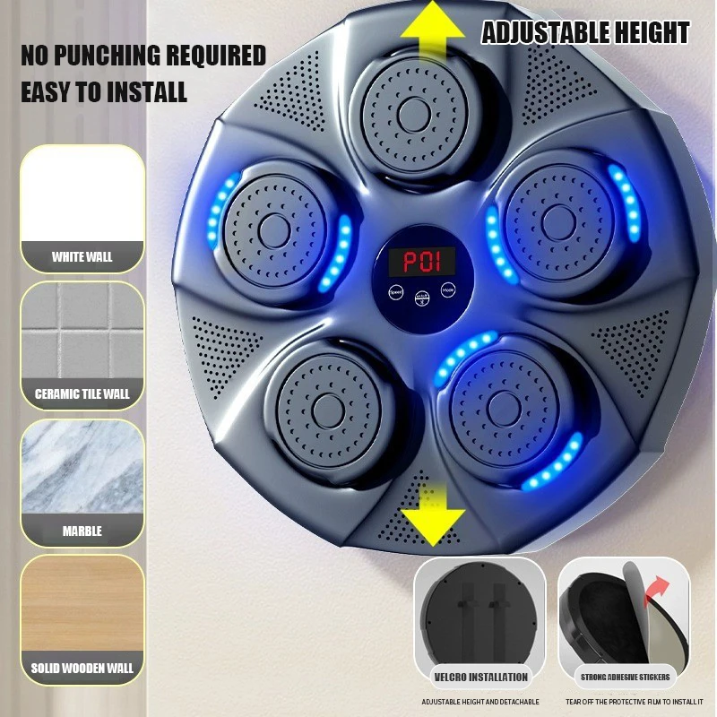Portable Boxing Training  Target Fitness Wall Smart Music Boxing Target Padpromote sales