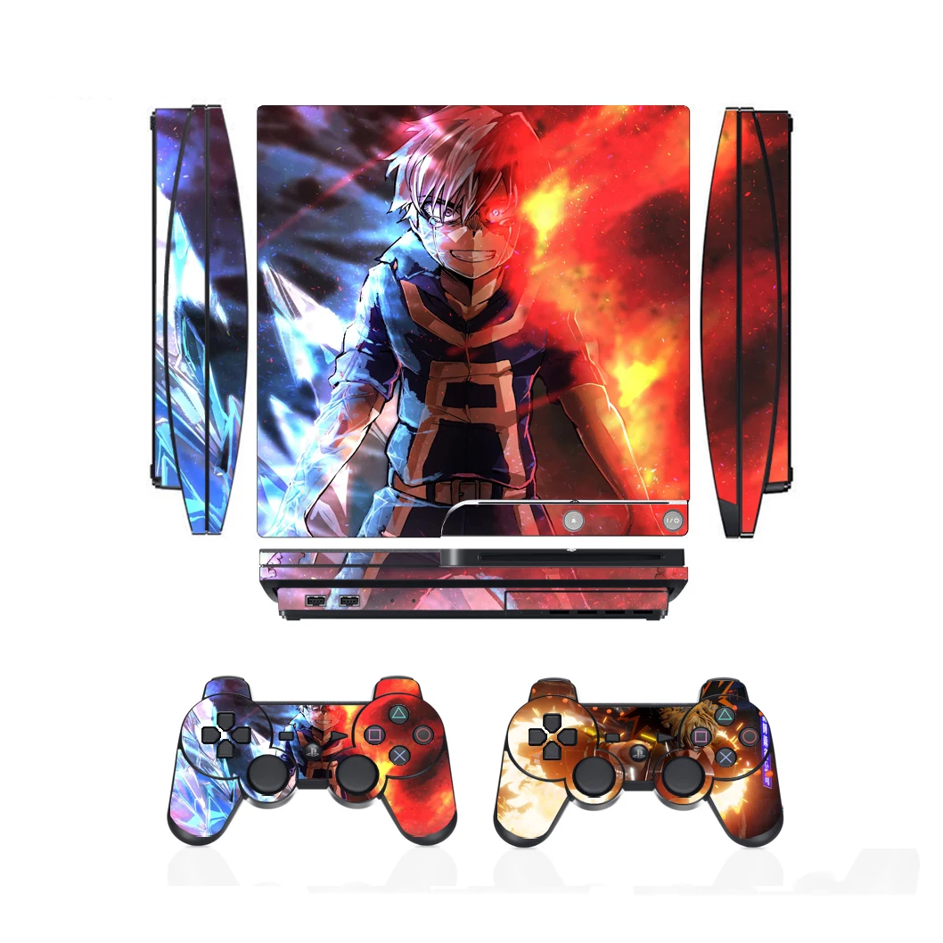 2701 Vinyl Haut Aufkleber Protector für Sony PS3 Slim PlayStation 3 Slim und 2 controller skins Aufkleber