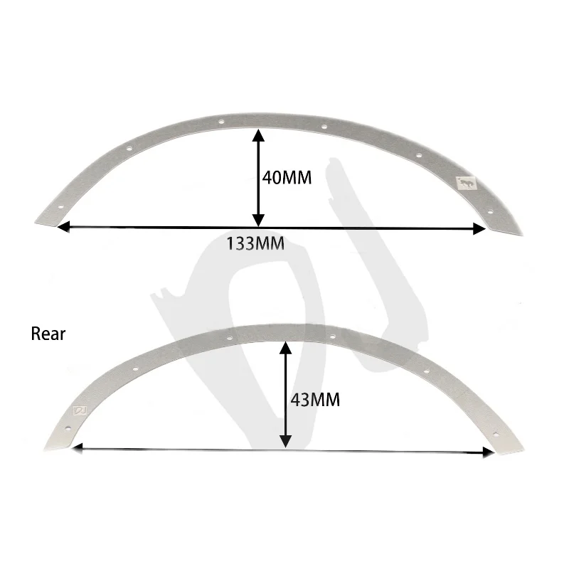 Metalowe Koło Brwi Symulacja Listwa Dekoracyjna Do Części Pojazdów Terenowych 1/10 Trx-4 92076-4 Bronco