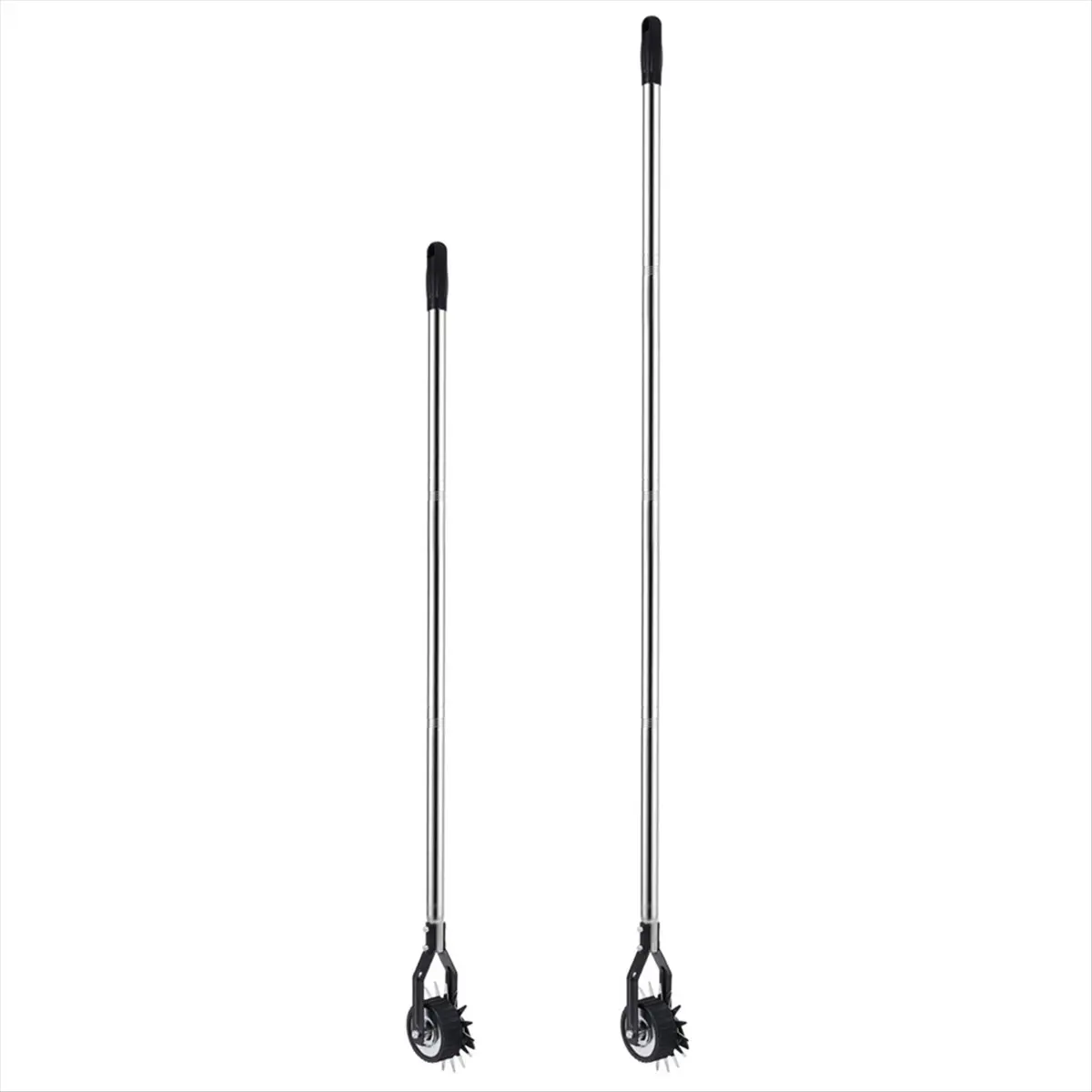 ABNH Edger Lawn Tool, Hand Manual Lawn Edger, Wheel Rotary Trimmer Grass Edger Shear for Garden Sidewalk ( 1.6m)