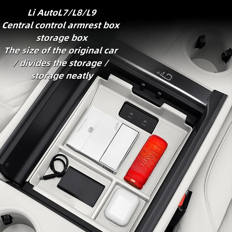 

For Li Auto L9 armrest box, storage box, L7 central control storage box, car interior decoration modified accessories