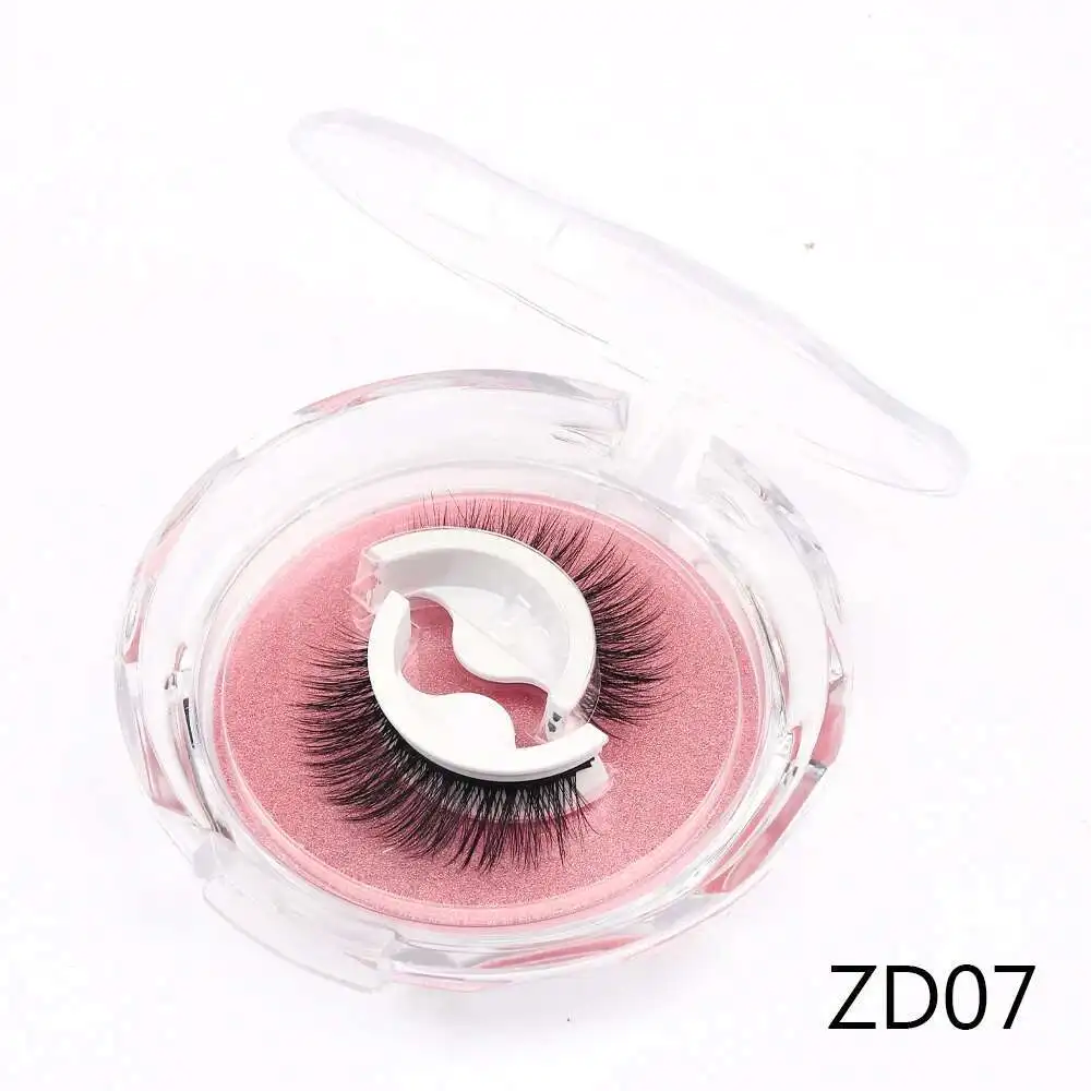 Wiederverwendbare selbstklebende falsche Wimpern, Vollstreifen-Wimpern, kleberfrei, 3 Sekunden zum Tragen von Wimpernverlängerungen, Schönheitszubehör, 1Pai – Detail 7