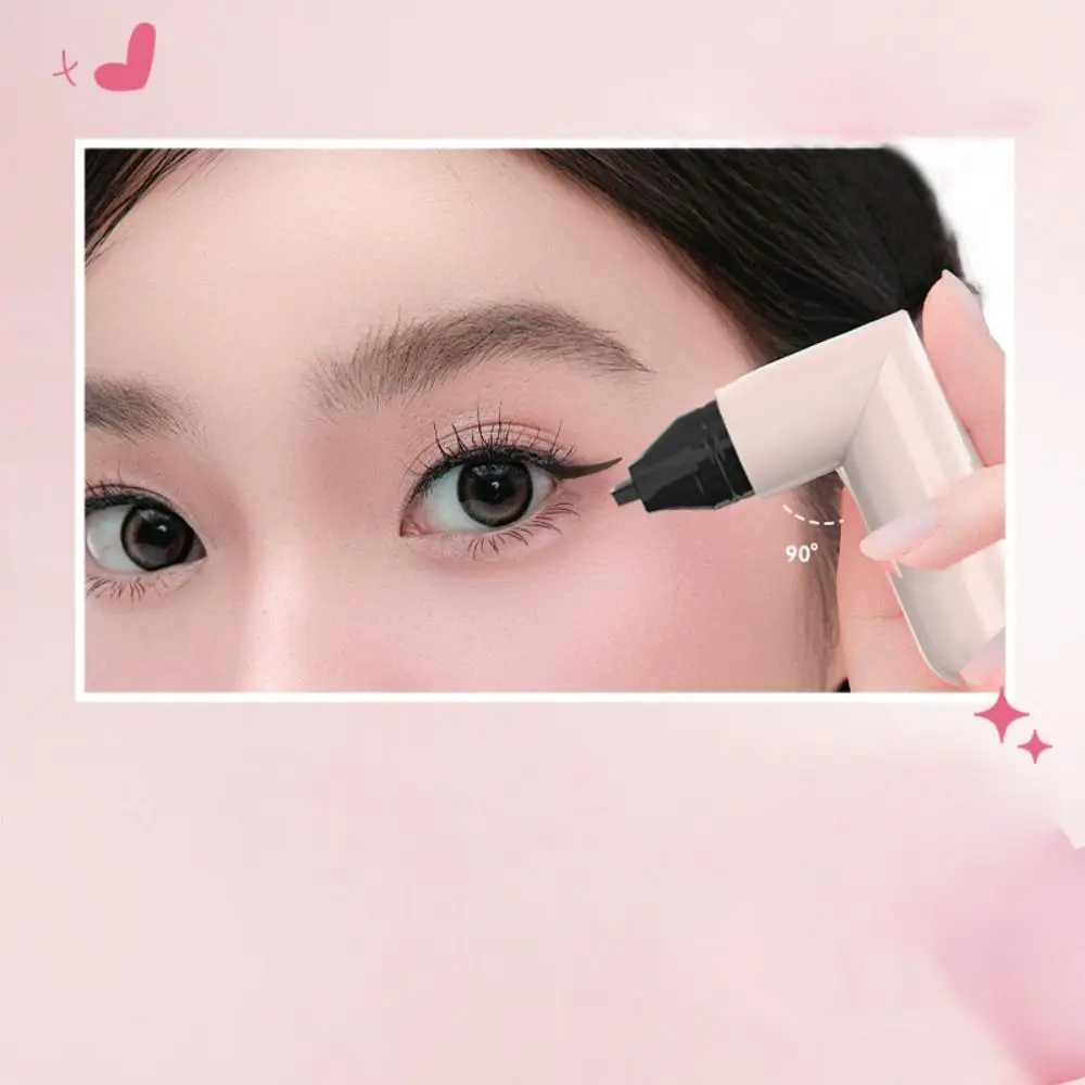 新しい防水アイライナースタンプ速乾性長持ちアイライナースタンプ携帯用黒色アイライナースタンプペン