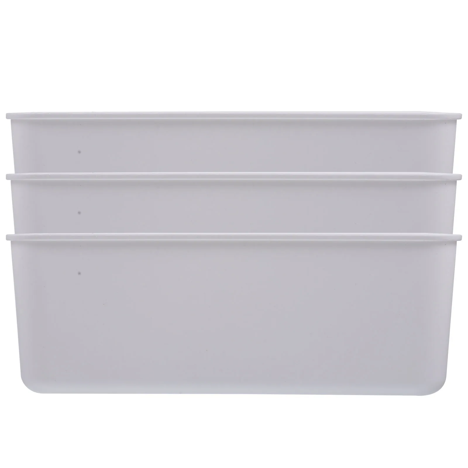 

3Pcs Durable Plastic Phone Case Storage Box Multi-Functional Organizer for Cosmetics Books Sundries Desktop Tidy Home Office Use