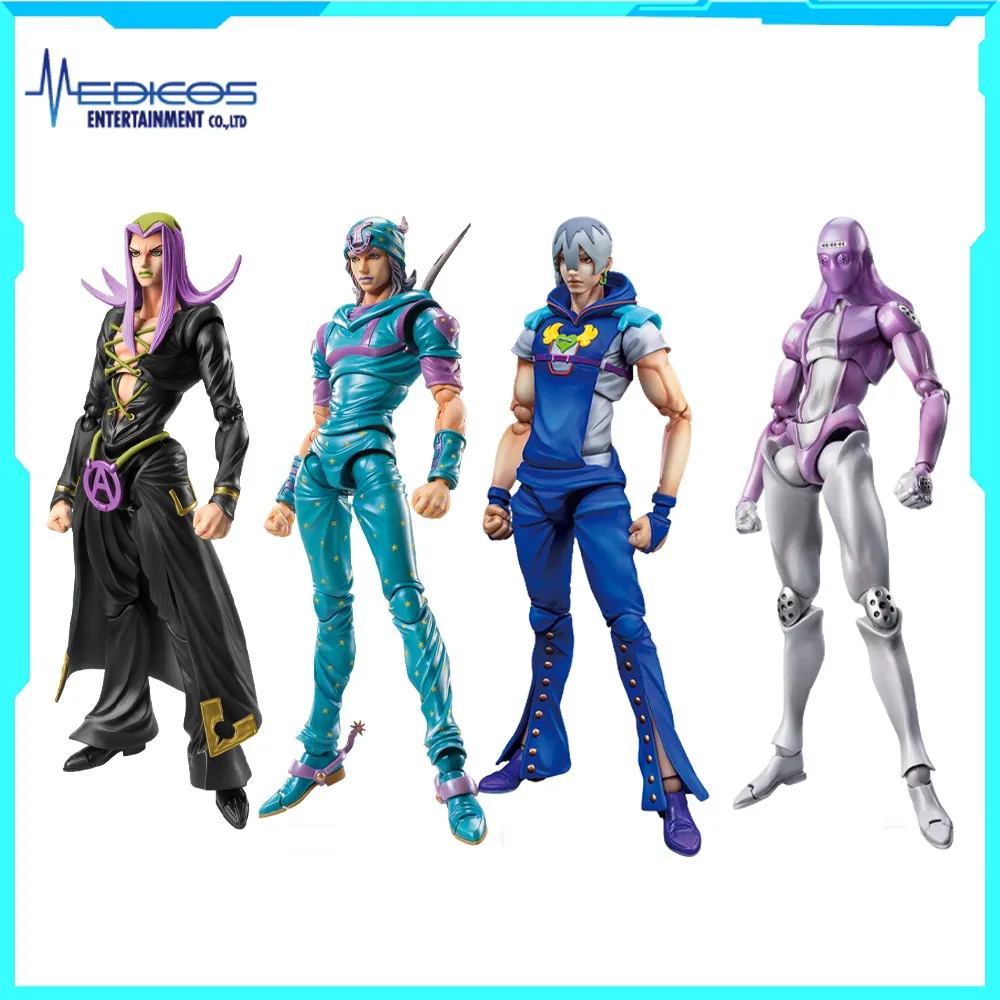 

100% Bandai Jojo No Kimyou Na Bouken Johnny Joestar Jodio Joestar Moody Blues Leone Abbacchio Anime Figure GiftQuick Delivery