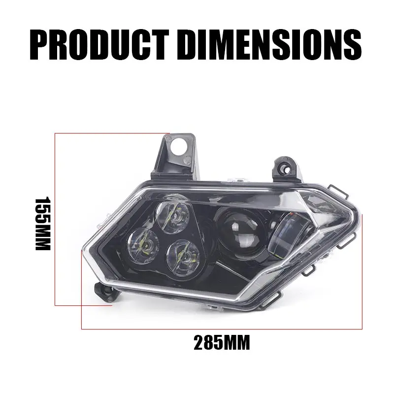 710004659 UTV ATV LED المصباح ل Can Am Maverick X3 XDS XRS Max Turbo R 4x4 2017-2023 DRL رئيس ضوء 6500K الأبيض مرحبا/لو شعاع