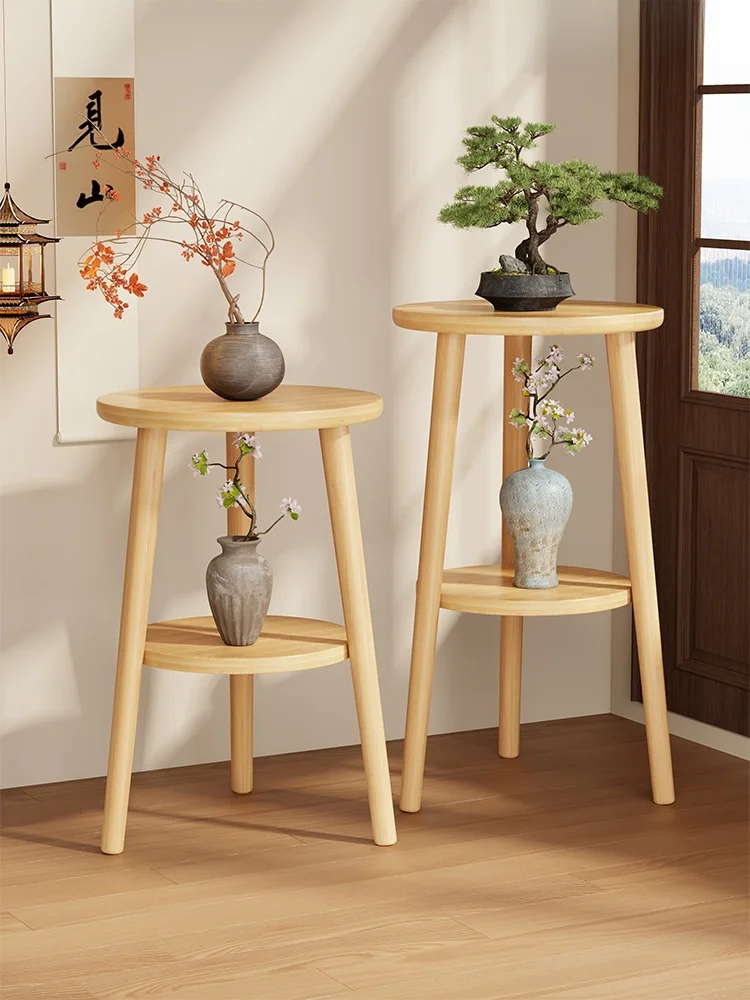Suporte de plantas de vários níveis estilo vintage, bandeja redonda, suporte de chão para vasos, varanda, suporte para flores...