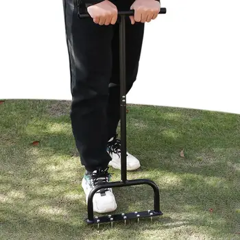 Manual Lawn Aerator Standing Garden Soil Suction Tool Suitable for Lawn Yard and Garden Maintenance Soil Loosening Agricultural Tool