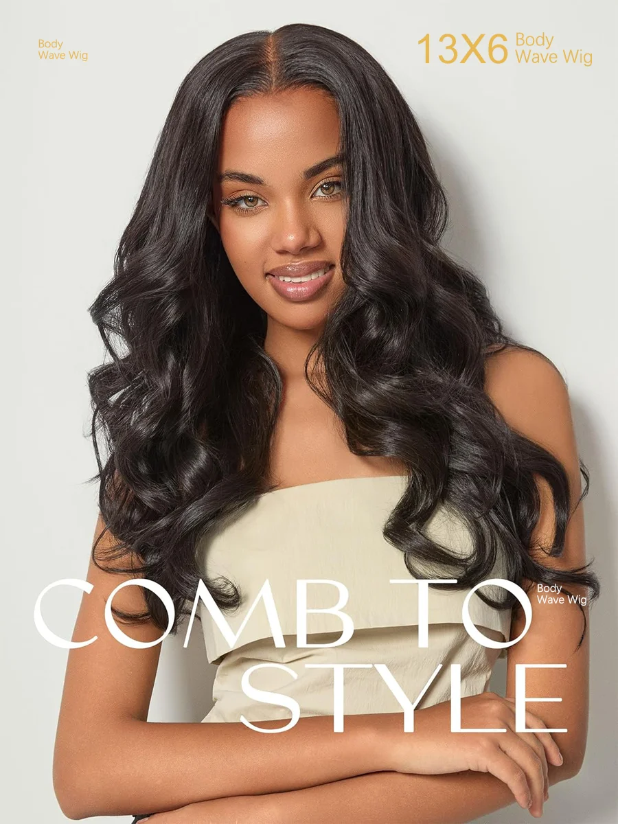 Natural Brazilian Human Hair Wig 40 Inch 200% Density Body Wave 360 5*5 13*4 13*6 HD Transparent Lace Frontal Wig for Women image 2