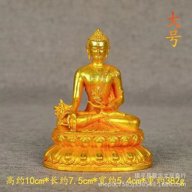 Wholesale Antique Gilded Statues For Home Use, Including Medicine Buddha, Green Tara, Four-Sided Guanyin, And Manjushri S