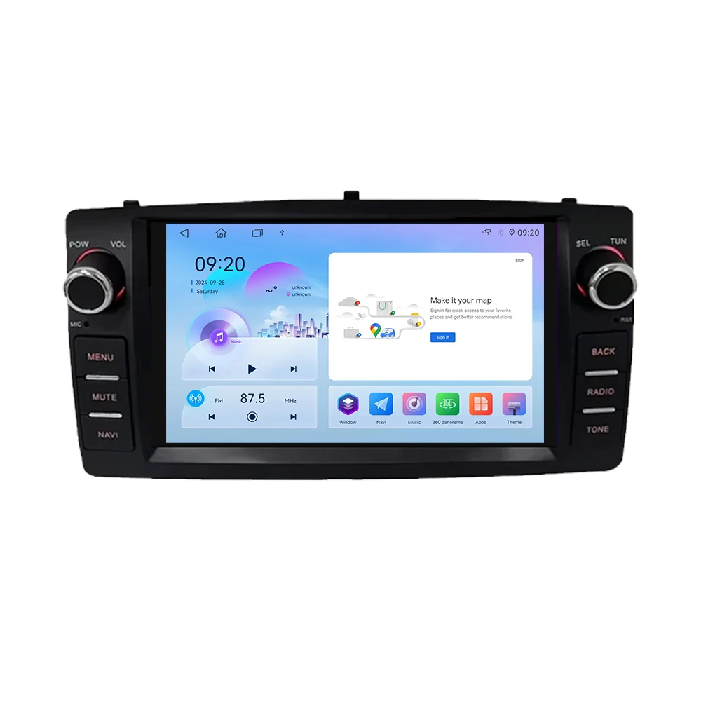 

7-дюймовая Android 16 мультимедийная система для Toyota Corolla E120 2003-2006, автомобильная магнитола с GPS-навигацией, поддержкой CarPlay и видео.