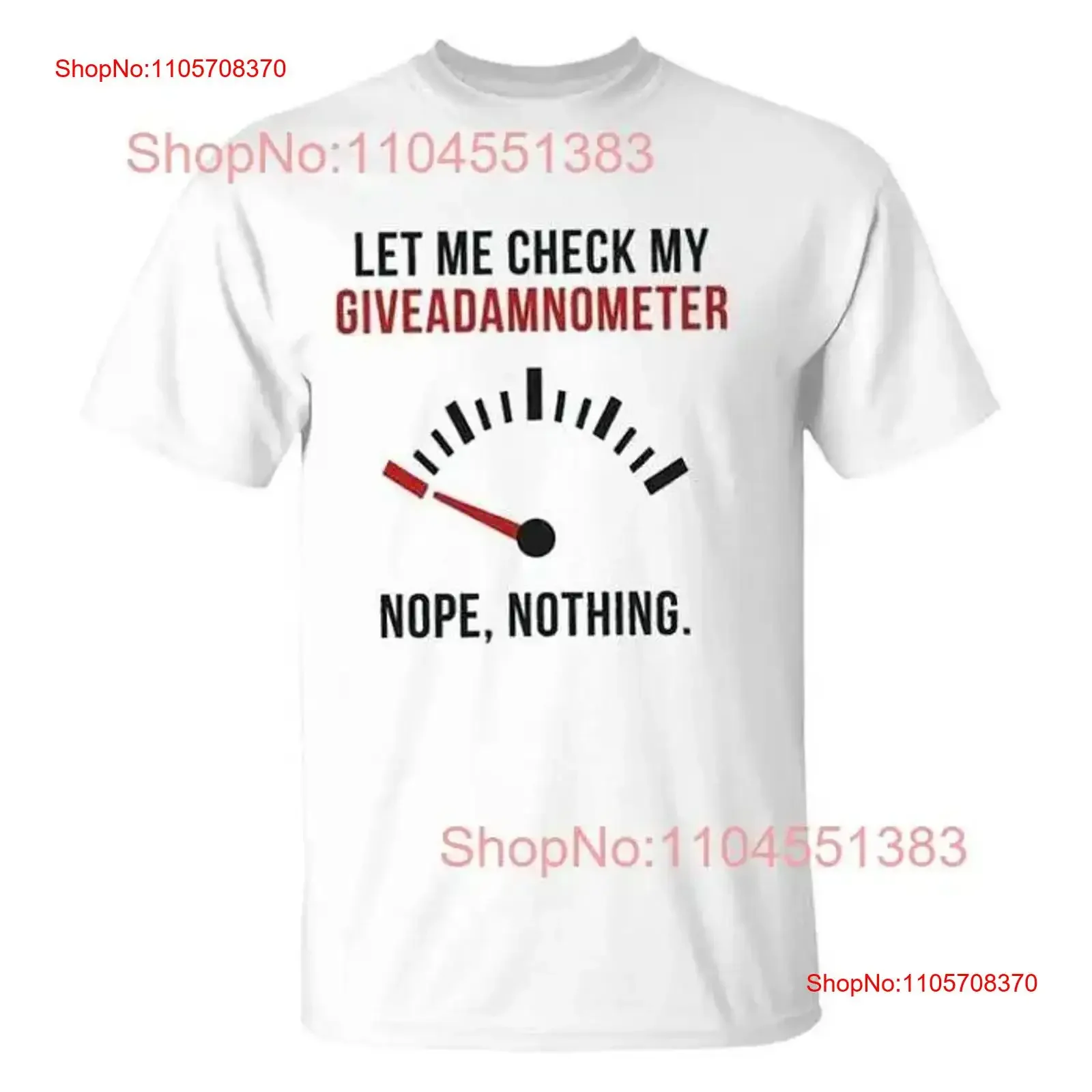 Let Me Check My Giveadamnometer New Trend 2025 T Shirt Size S 5XL vintage Washed streetwear Stylish Versatile Casual