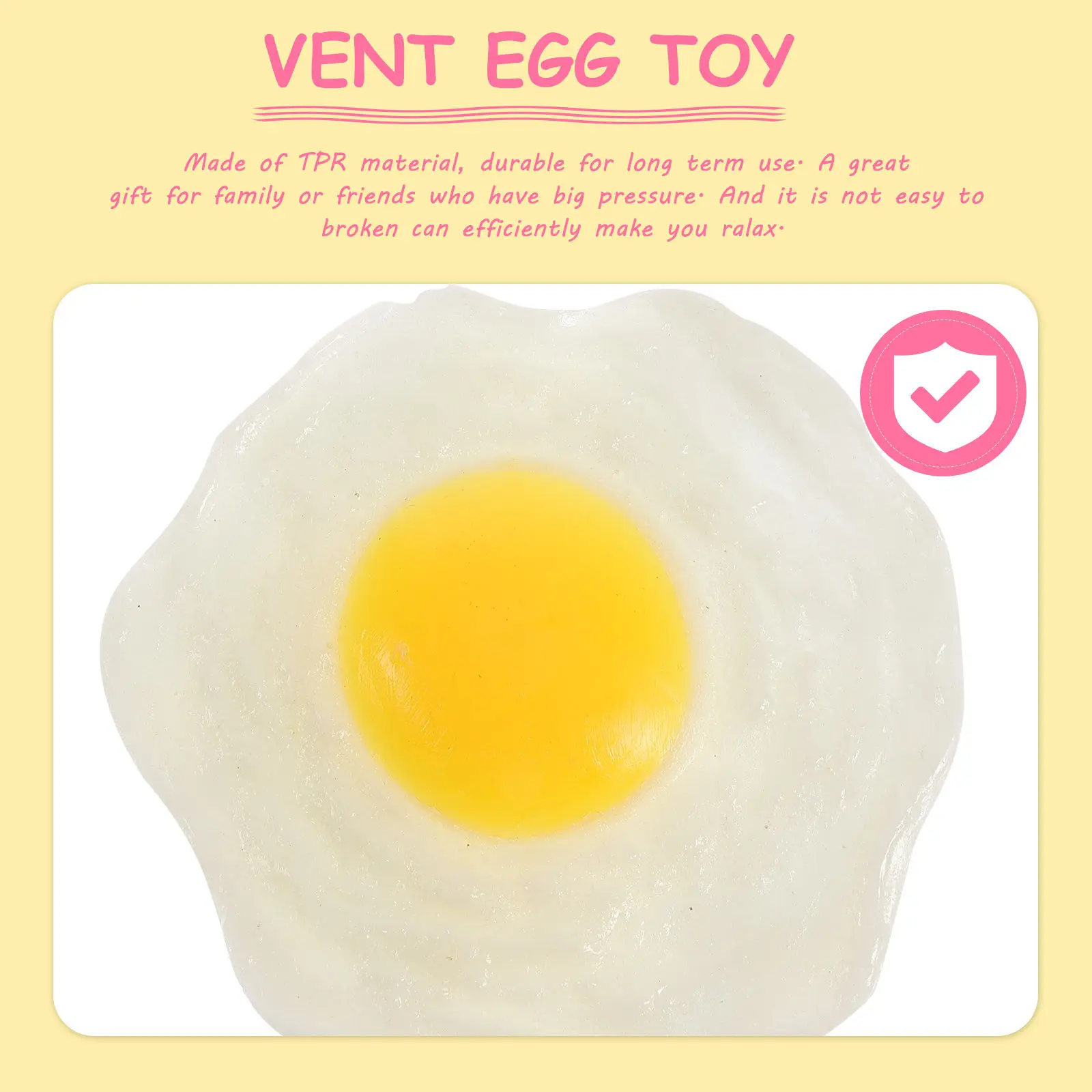 3pcs Stress Relief Sensory Toys Set – Fried Egg Fidget Gadgets for Adults and Kids