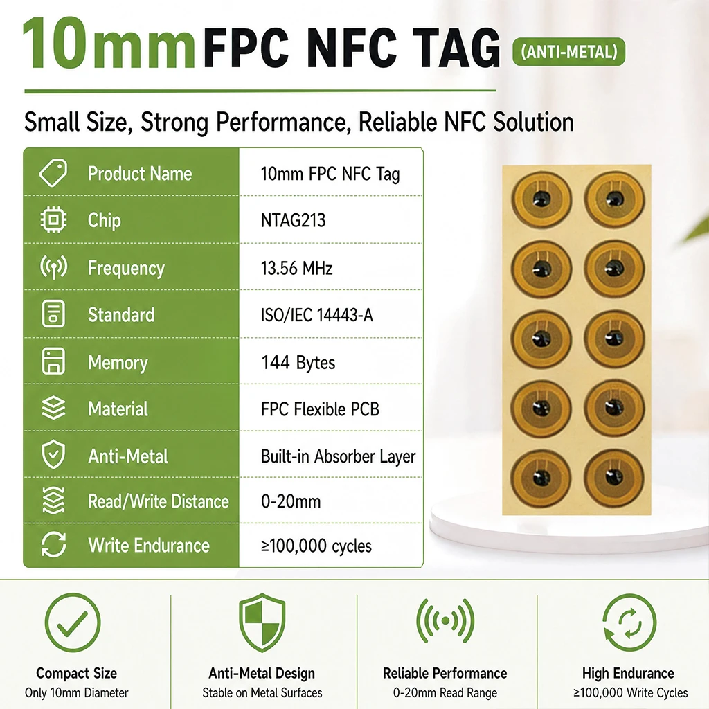 20/50Pack 10mm Small FPC NFC T - Nfc Tag Programmable ulasan dan harga
