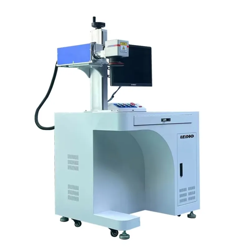 آلة الوسم بالأشعة فوق البنفسجية الصغيرة عالية الدقة 5 وات 10 وات آلة وضع العلامات الزجاجية المعدنية والخشب والبلاستيك والنقش