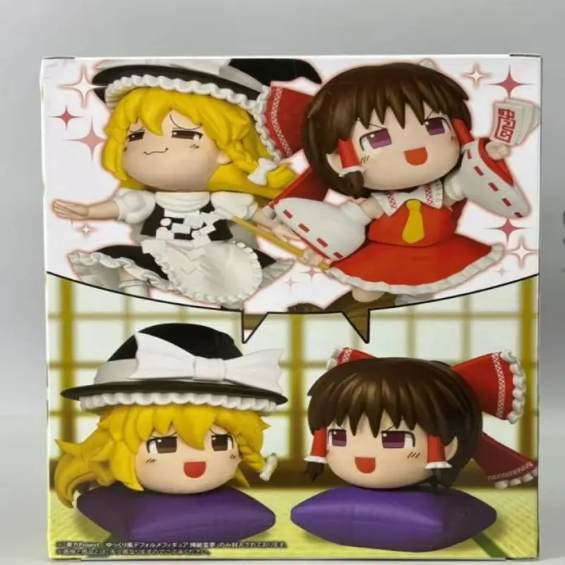 

In Stock Genuine Touhou Project Hakurei Reimu Kirisame Marisa Q Versionanime Figure Model Collector Toy Gift Desktop Ornament