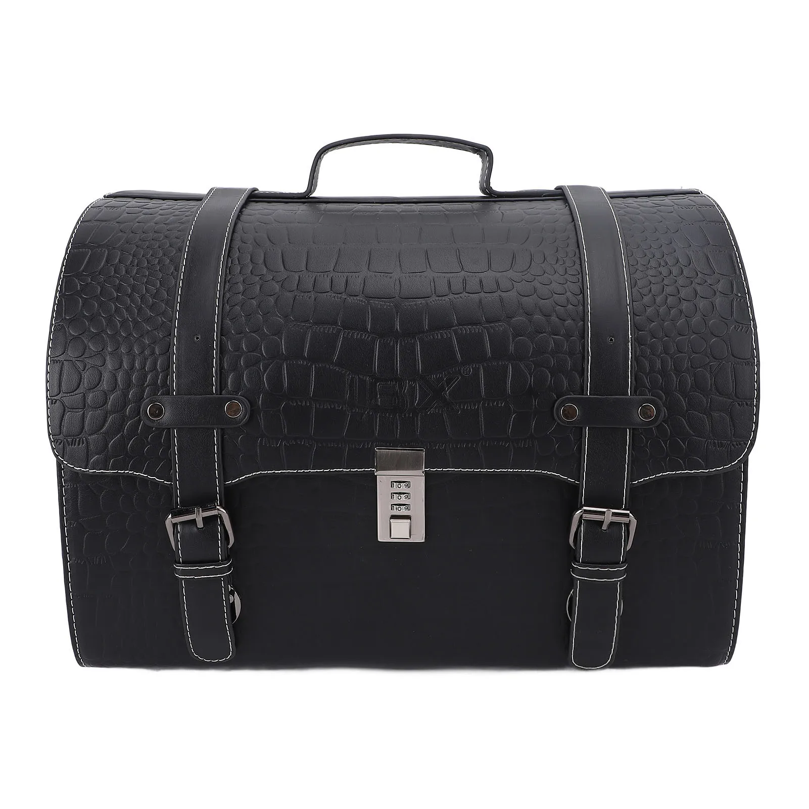 Motorcycle Tail Bag 29.5L - Large Capacity Quick Release Waterproofing Multifunctional Rear Luggage Storage Bag Password Lock