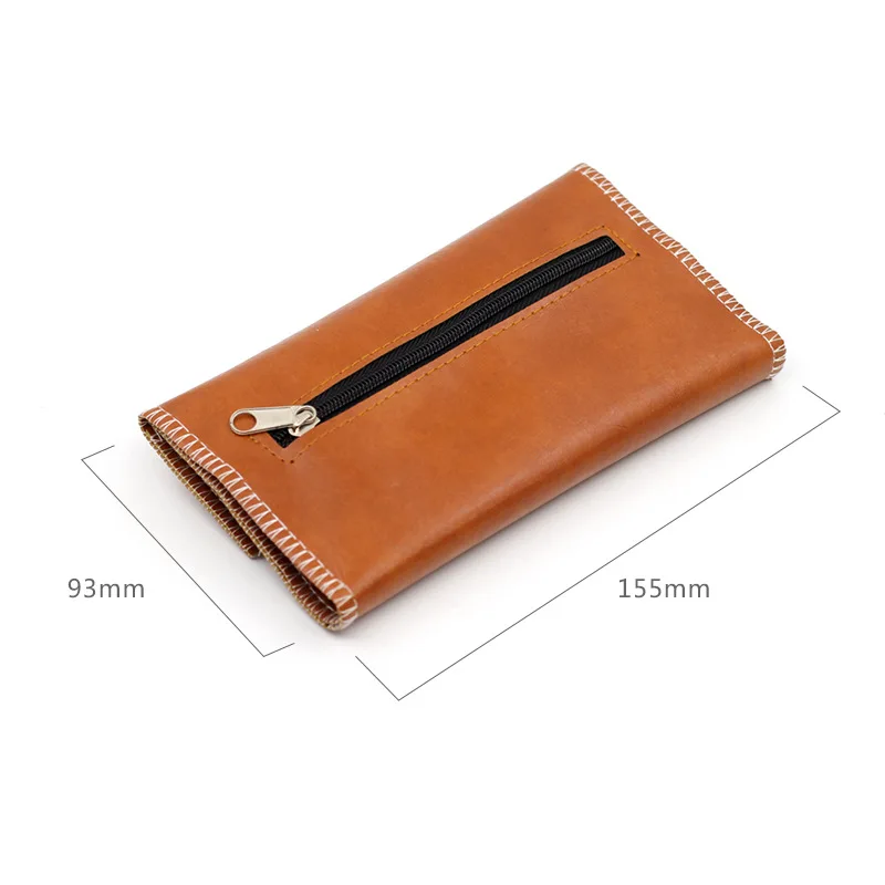 Leather Tobacco Pouch Bag Case Tobacco Pipe Smoking Bag Pouch Herb Tobacco Bag Case Wallet Bag Tip Paper Holder Bag Pouch Case