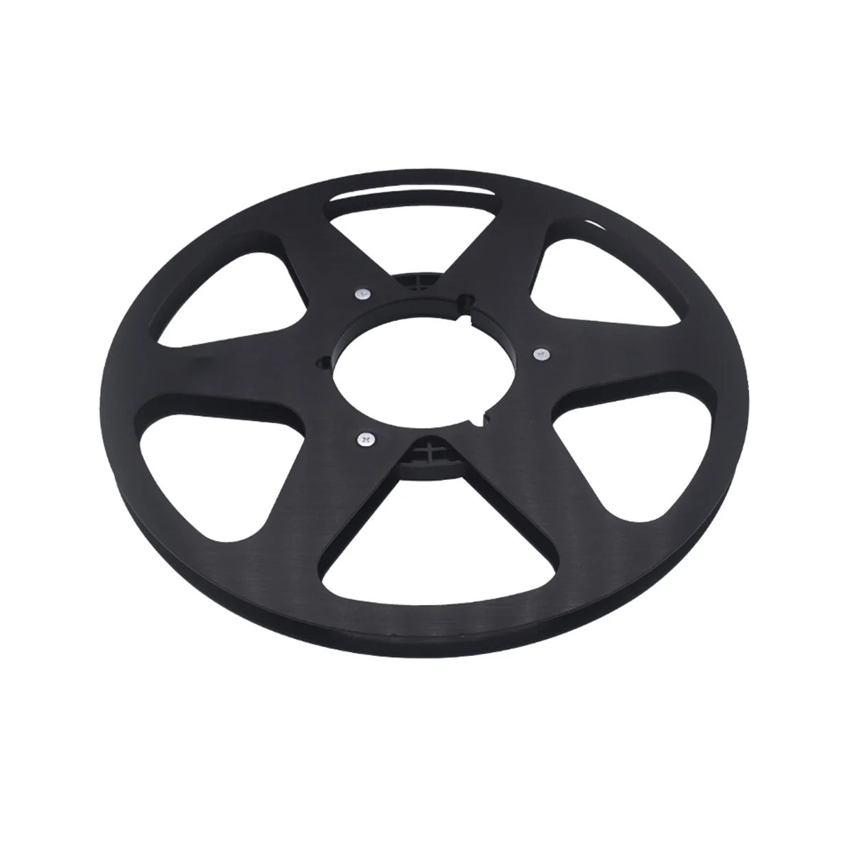 New Analog Audio 10.5Inch X ¼Inch Metal Tape Reel - HUB Open Reel Audio Aluminum Takeup Reel ( Black)