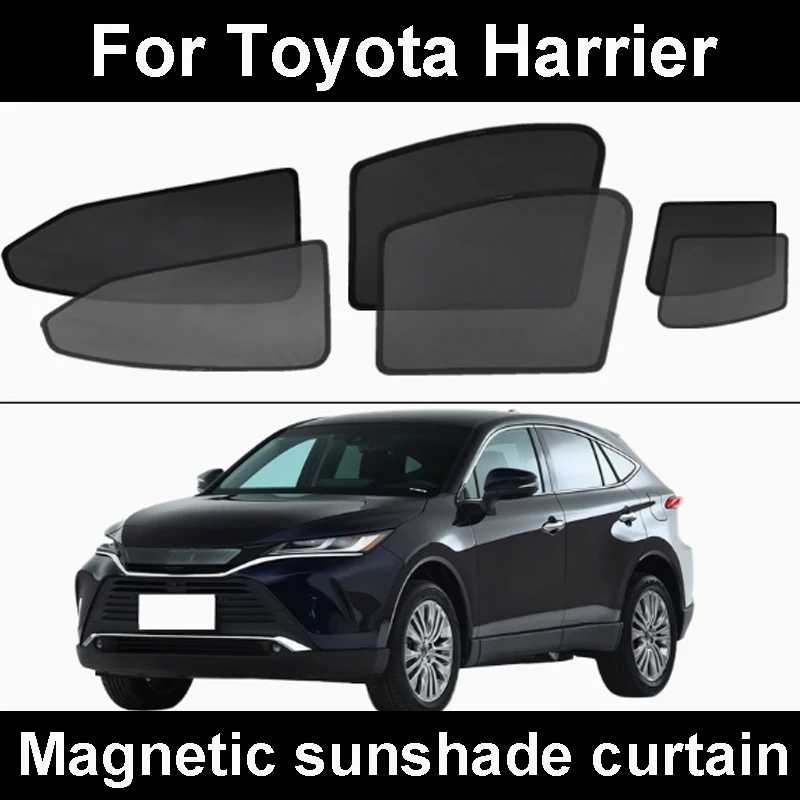 

Car Sun Shade Mesh for Toyota Harrier 2021-2024 Accessories Side Window Sunshades Sun Visor Sunscreen Insulation