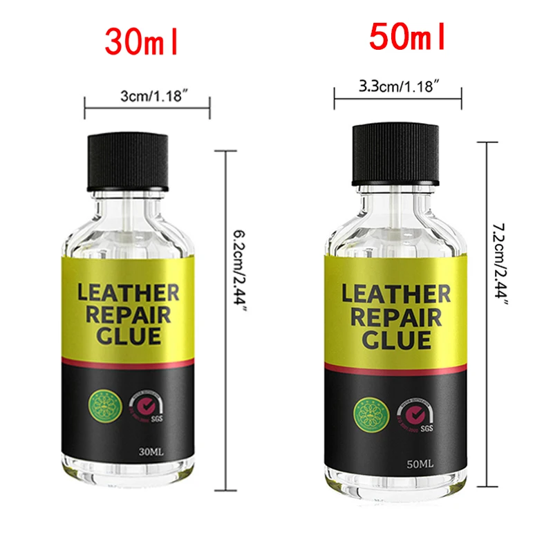 30/ 50ml Liquid Leather Repair Gel Skin Refurbish Tool Holes Scratch Cracks Restorer For Car Seats Sofa Jacket Purse Shoes