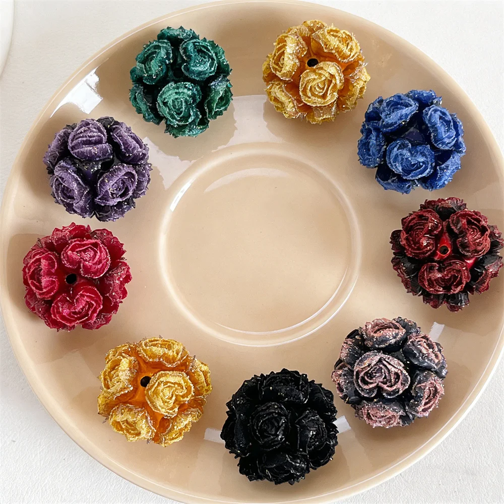 

Cordial Design 22*22MM 50Pcs Fancy Beads/Flower Shape/Hand Made/DIY Beads/Luminous Effect/Jewelry Findings & Components #19852