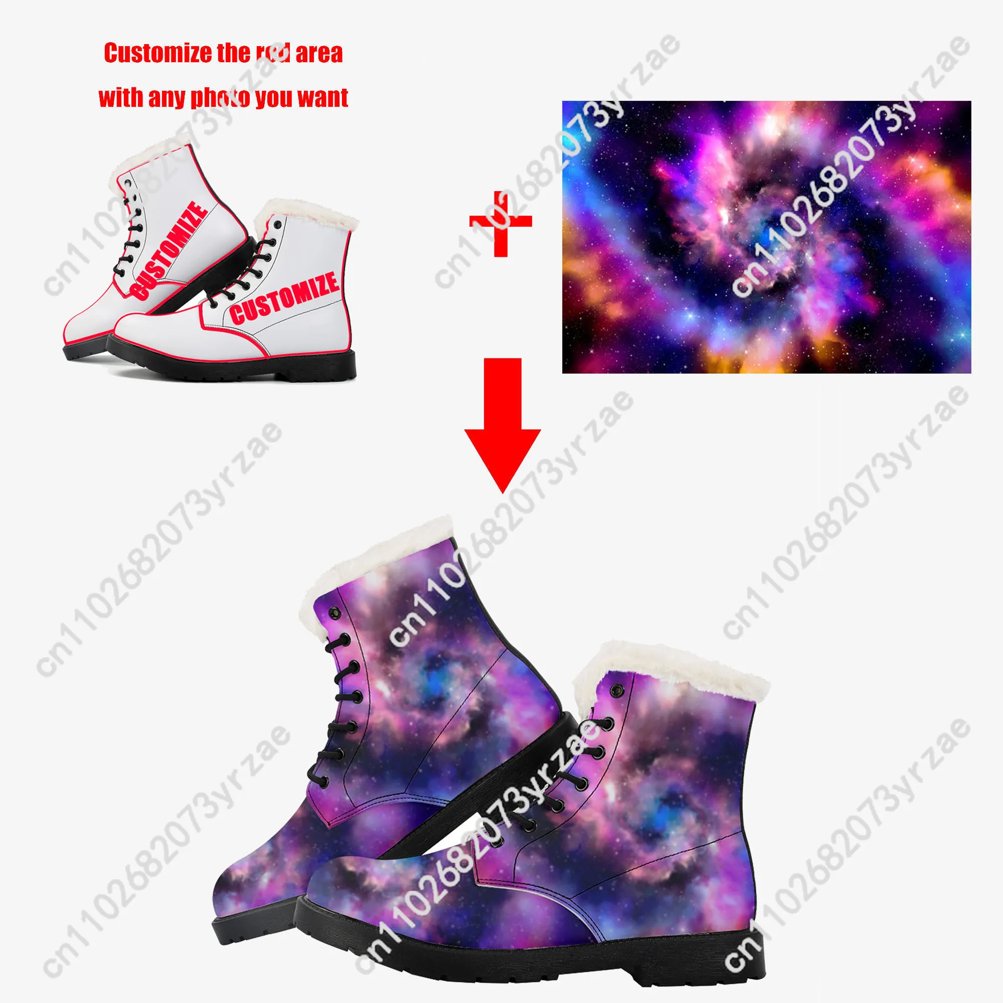 Judas Priest Stivali di peluche Scarpe casual da donna per adolescenti da esterno Mantieni caldi stivali in pelle Stampa Scarpe su misura di alta qualità