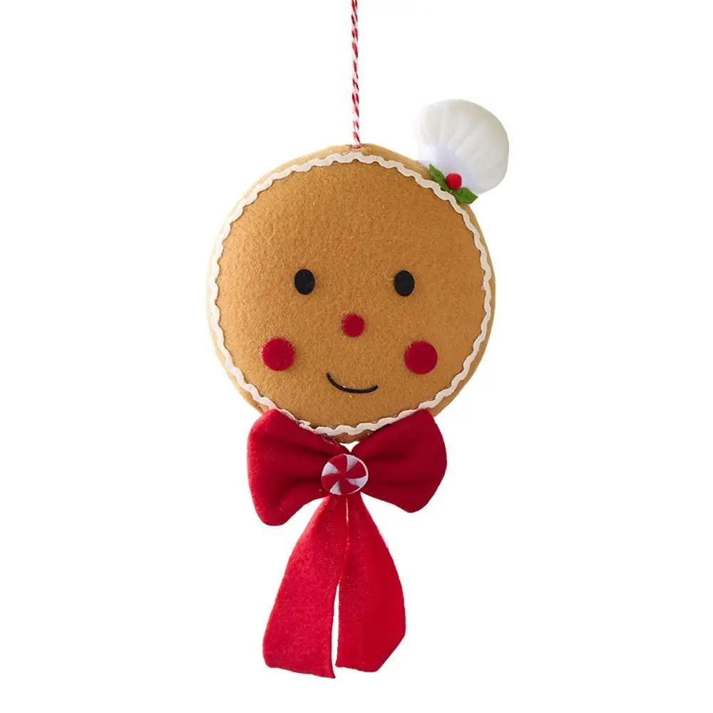 

Cartoon Christmas Gingerbread Man Pendant Red Brown DIY Accessories Xmas Tree Decoration Ornament Embellishment