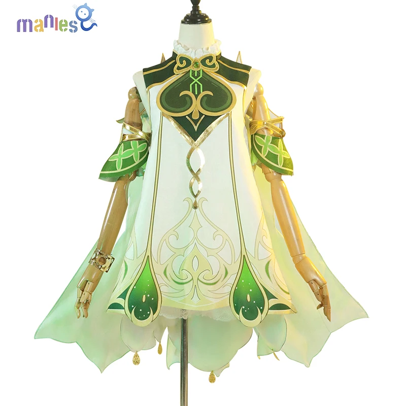 

Manles Nahida Genshin Cosplay Dress Lesser Lord Kusanali Genshin Impact Nahida Costume Halloween Female Lolita Dress