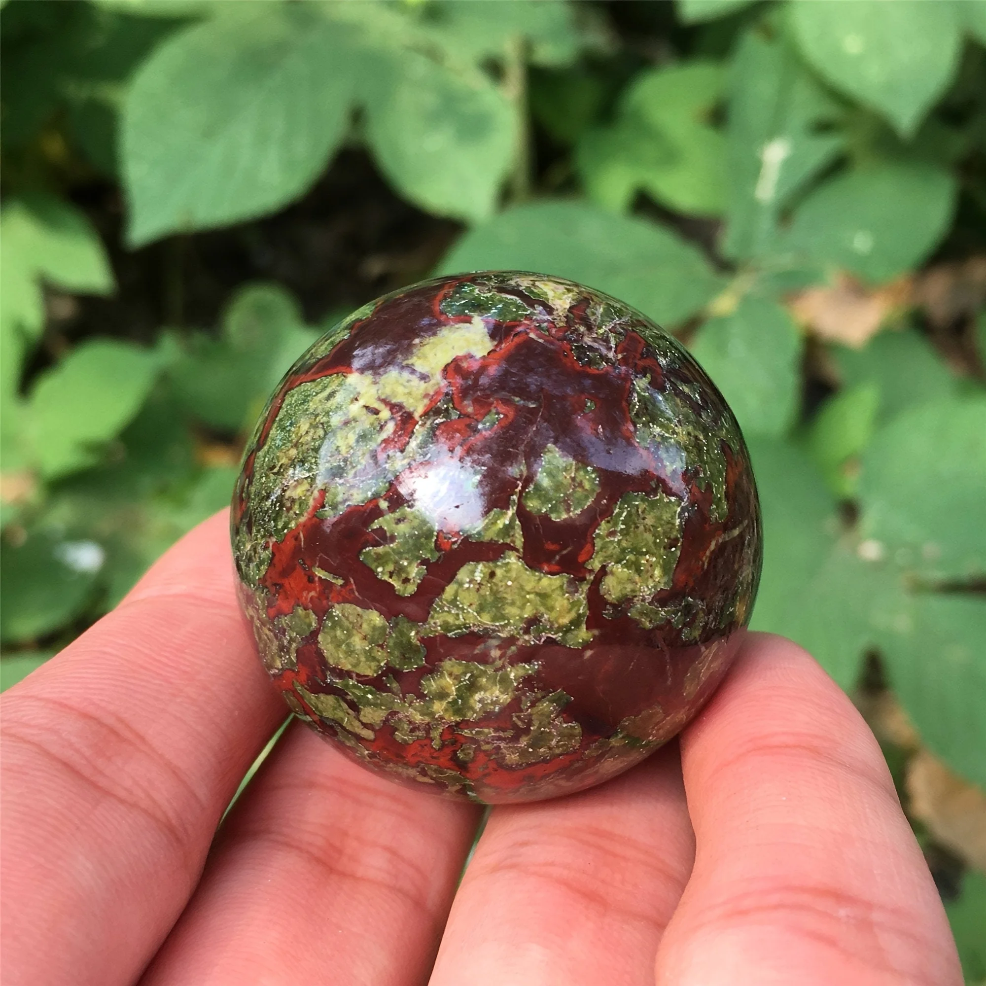 1pc, Natural Dragon Blood Stone Sphere, Home Decoration, Divination Sphere, Mineral Samples, Gifts