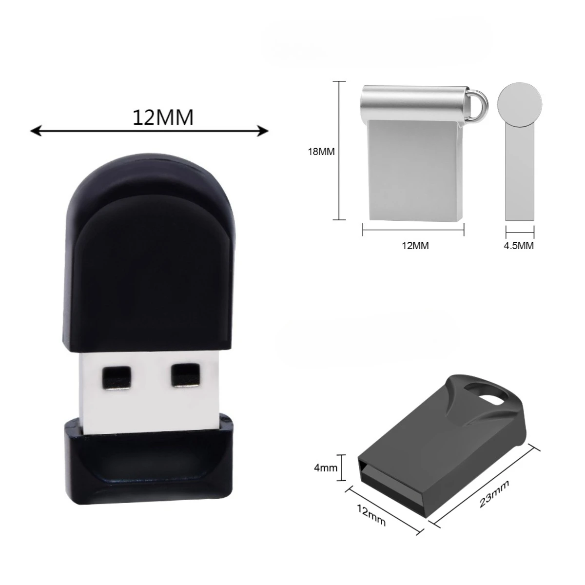 50 stks USB Flash Drive 512 GB 256 gb 128 GB 64 GB 32 GB pendrive Cle USB Flash Stick Pen Drive 32 64 128 GB mini USB2.0 Memory Stick